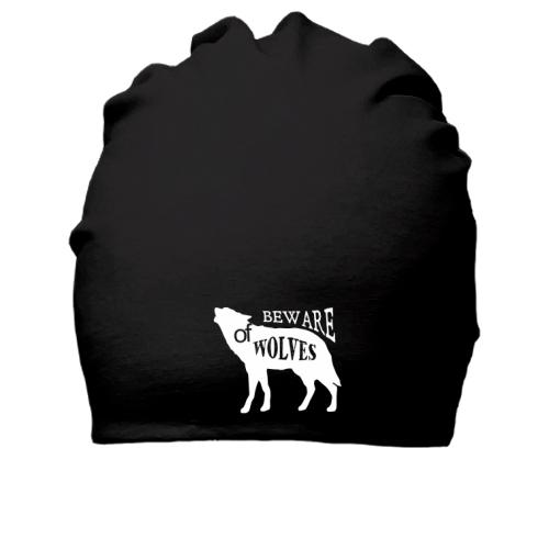 Хлопковая шапка beware of wolves