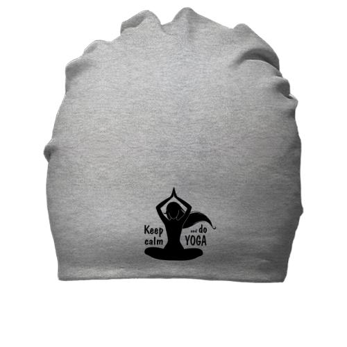 Хлопковая шапка Keep Calm an Do Yoga