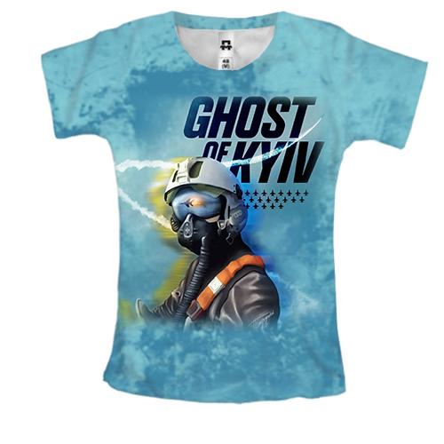 Жіноча 3D футболка Ghost of Kyiv