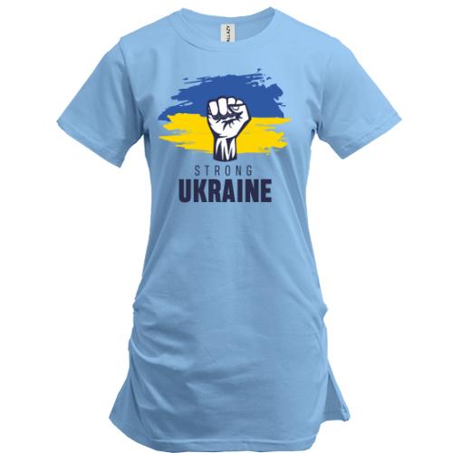 Подовжена футболка Strong Ukraine