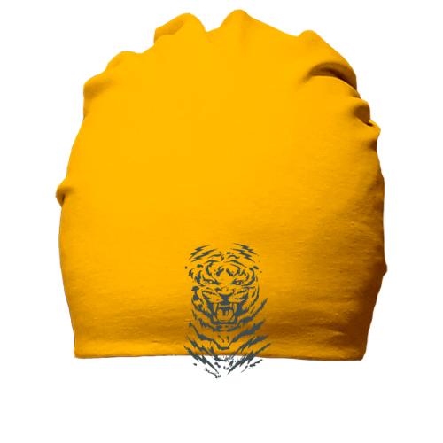 Бавовняна шапка з тигром (оскал)