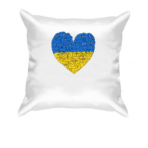 Подушка Українське суспільство – серце