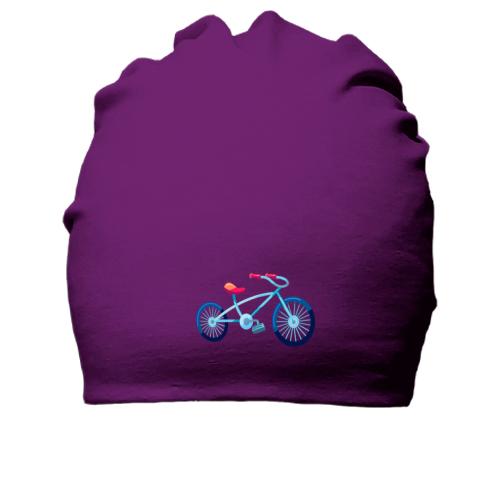 Хлопковая шапка с прогулочным велосипедом