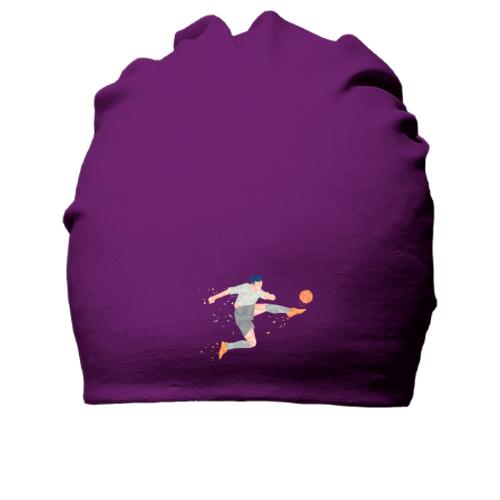 Бавовняна шапка з полігональним футболістом
