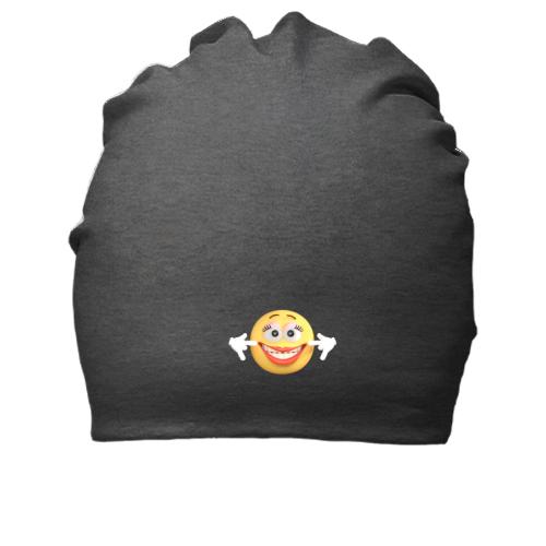 Хлопковая шапка с улыбающимся эмоджи