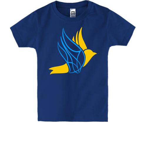 Дитяча футболка Голуб із крилом-Тризубом
