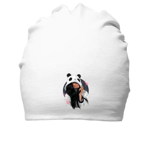 Хлопковая шапка Девушка панда