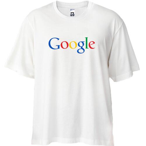 Футболка Oversize з логотипом Google