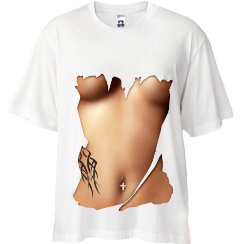 Футболка Oversize Perfect body з тату