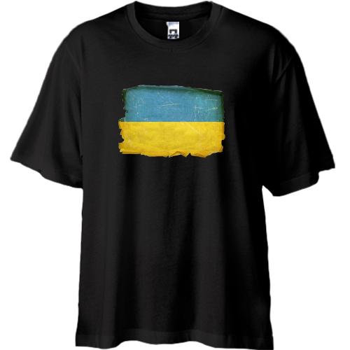 Футболка Oversize с потрёпанным флагом