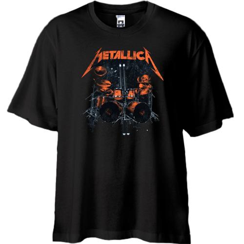 Футболка Oversize Metallica (барабаны)