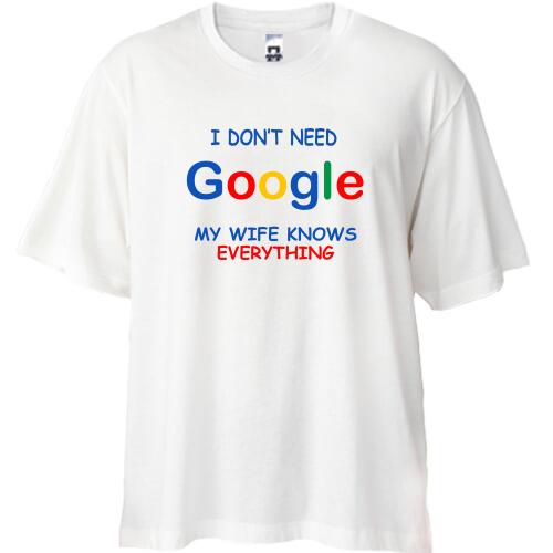 Футболка Oversize I dont need Google