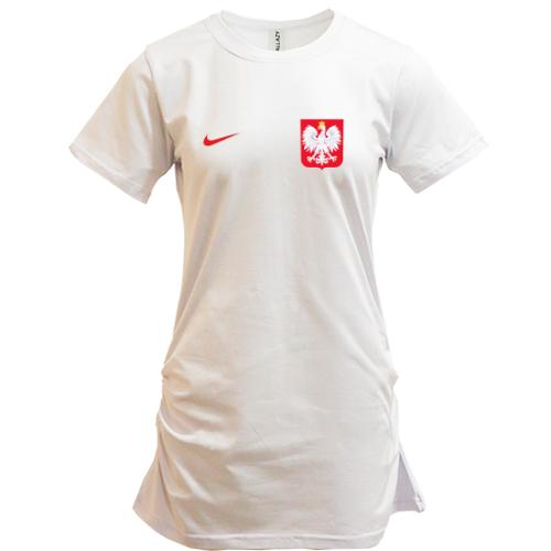 Подовжена футболка Збірна Польши з футболу