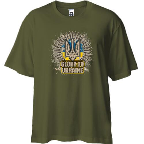 Футболка Oversize Glory to Ukraine (с патронами)