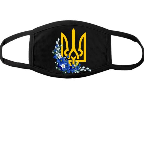 Маска с гербом Украины в цветах