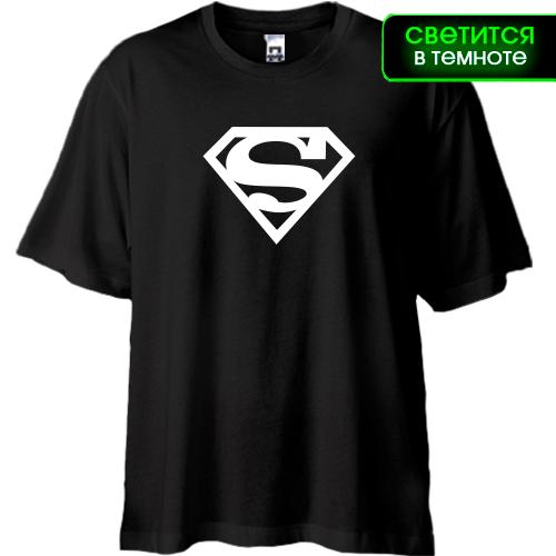 Футболка Oversize Superman (glow)