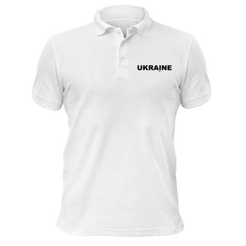 Футболка поло Ukraine (надпись)