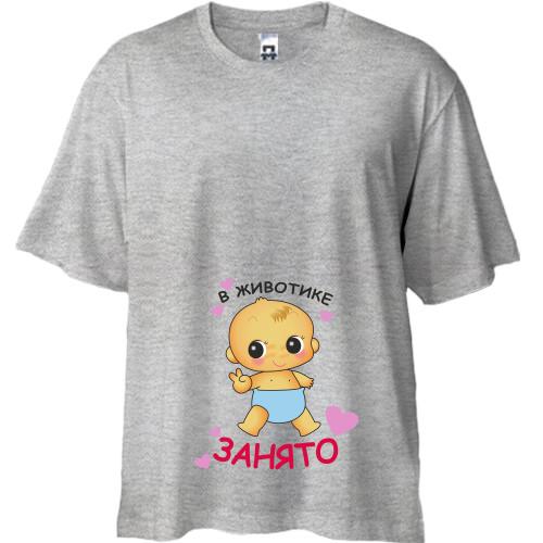Футболка Oversize с изображением малыша 
