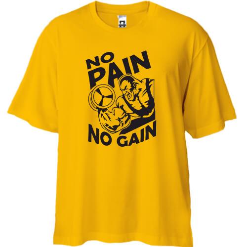 Футболка Oversize No pain - no gain (2)