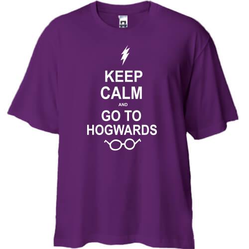 Футболка Oversize Keep calm and go Hogwards