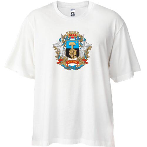Футболка Oversize с гербом города Донецк