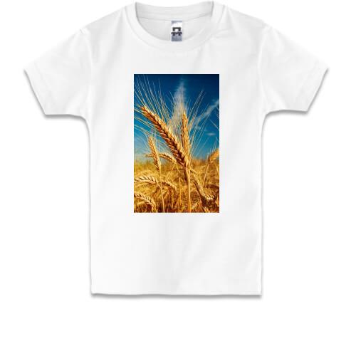 Детская футболка Колоски в поле