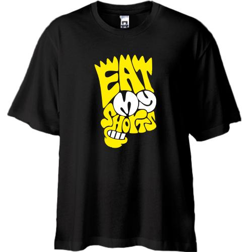 Футболка Oversize Eat my shirts в виде Симпсона