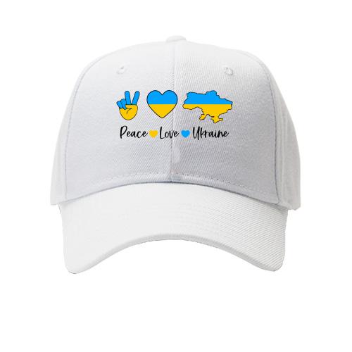 Кепка Peace Love Ukraine