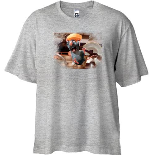 Футболка Oversize з мишеням з Рататуй