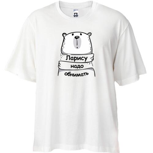 Футболка Oversize с надписью 