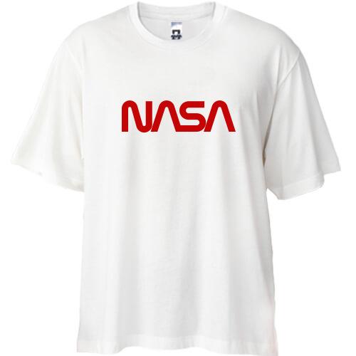 Футболка Oversize NASA Worm logo