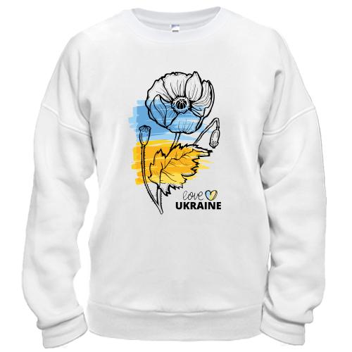 Світшот Love Ukraine (Квітка)