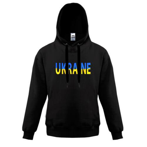 Дитяча толстовка Ukraine (жовто-синій напис)