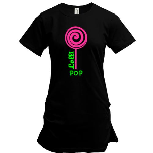Подовжена футболка lolli pop