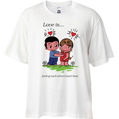 Футболка Oversize Love is.3..