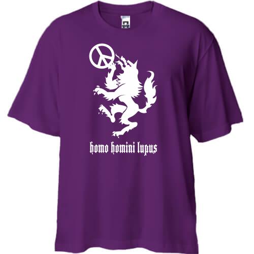 Футболка Oversize homo homini lupus