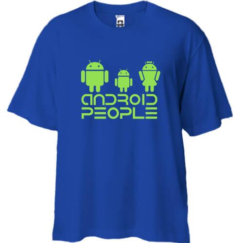 Футболка Oversize Android People (2)