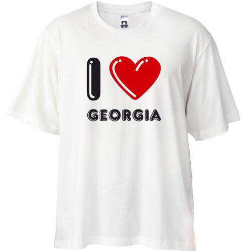 Футболка Oversize I love Georgia