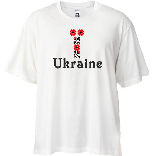 Футболка Oversize Вышиванка Ukraine
