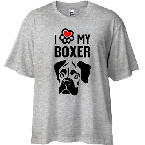 Футболка Oversize I love my boxer