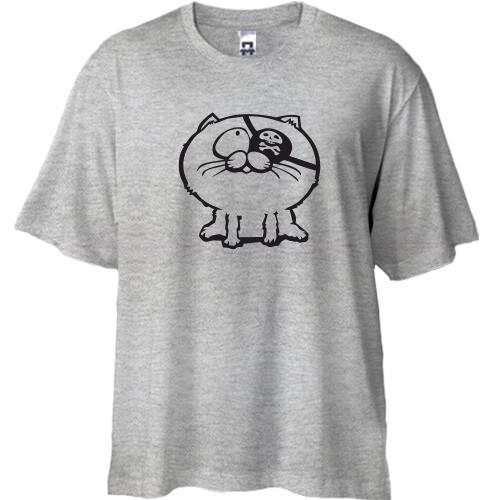 Футболка Oversize Кіт-пірат