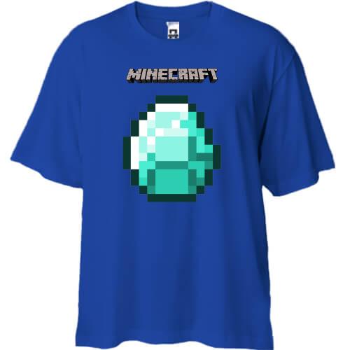 Футболка Oversize Minecraft Діамант