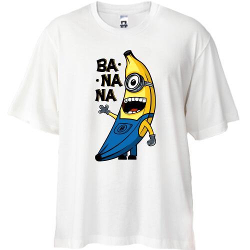 Футболка Oversize з міньоном Ba na na