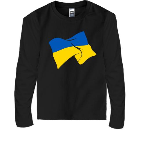 Дитяча футболка з довгим рукавом Український стяг