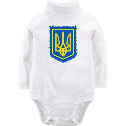 Дитяче боді LSL з гербом України (2) АРТ