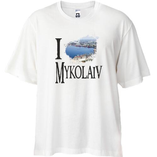 Футболка Oversize Я люблю Николаев
