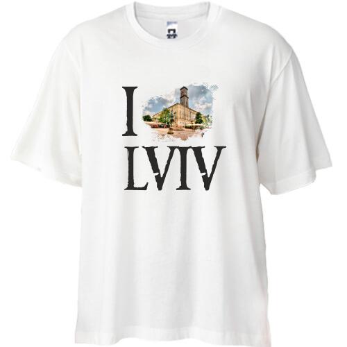 Футболка Oversize Я люблю Львов