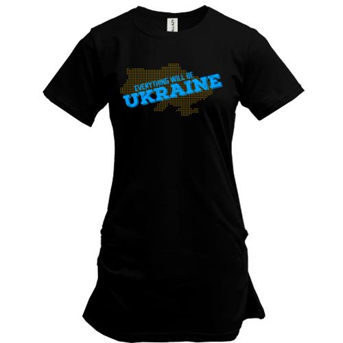 Подовжена футболка Everything Will Be Ukraine (2)