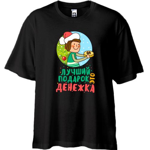 Футболка Oversize с надписью 