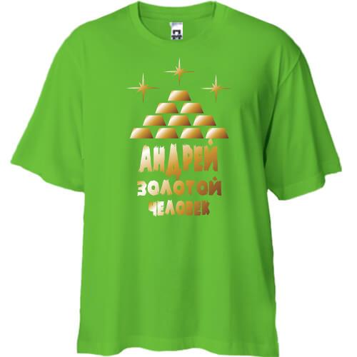 Футболка Oversize с надписью 